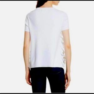 Alice + Olivia Ivan Ruffle Split Side sweater